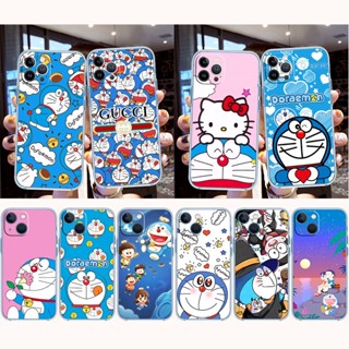 เคสโทรศัพท์มือถือ แบบใส ลายการ์ตูนโดราเอมอน สําหรับ iPhone X XS 12 Pro Max MJ15