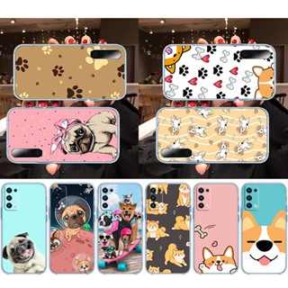 เคสโทรศัพท์มือถือ แบบใส ลายการ์ตูนสุนัขน่ารัก สําหรับ Realme C3 C12 C11 C15 7 Pro 4G MJ14