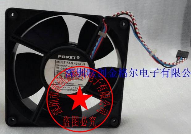 Axial flow fan ของ original German 24V 120*38 5 สายพิมพ์กด 4214/6 ...