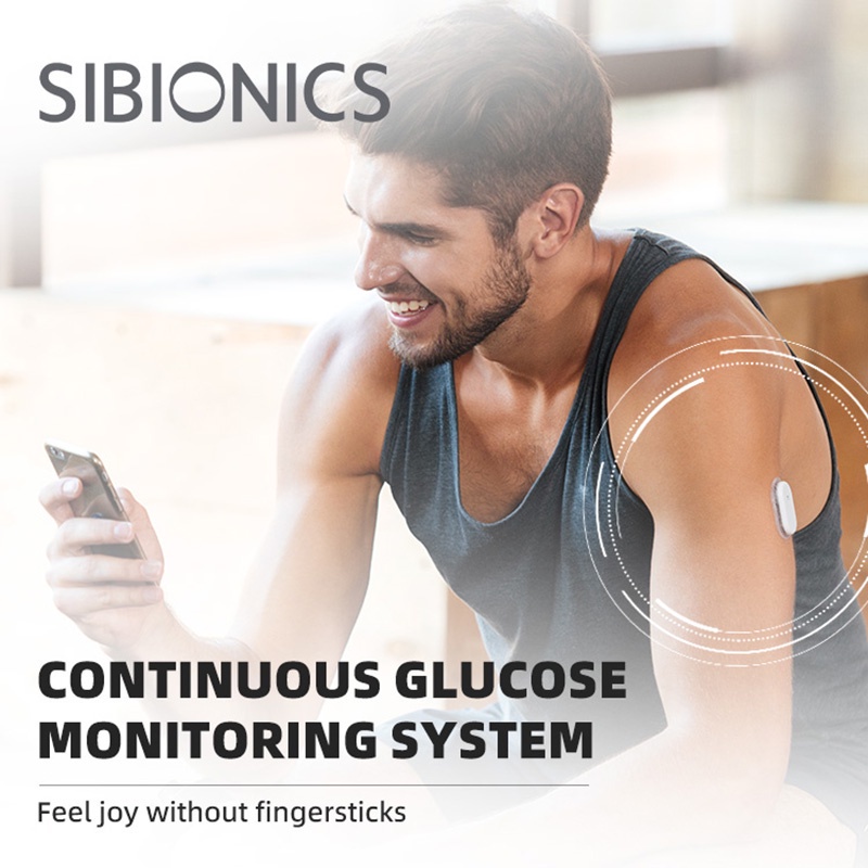 Sibionics (Only Android) Glucometer เครื่องวัดน้ําตาลกลูโคสในเลือด 24 H ...