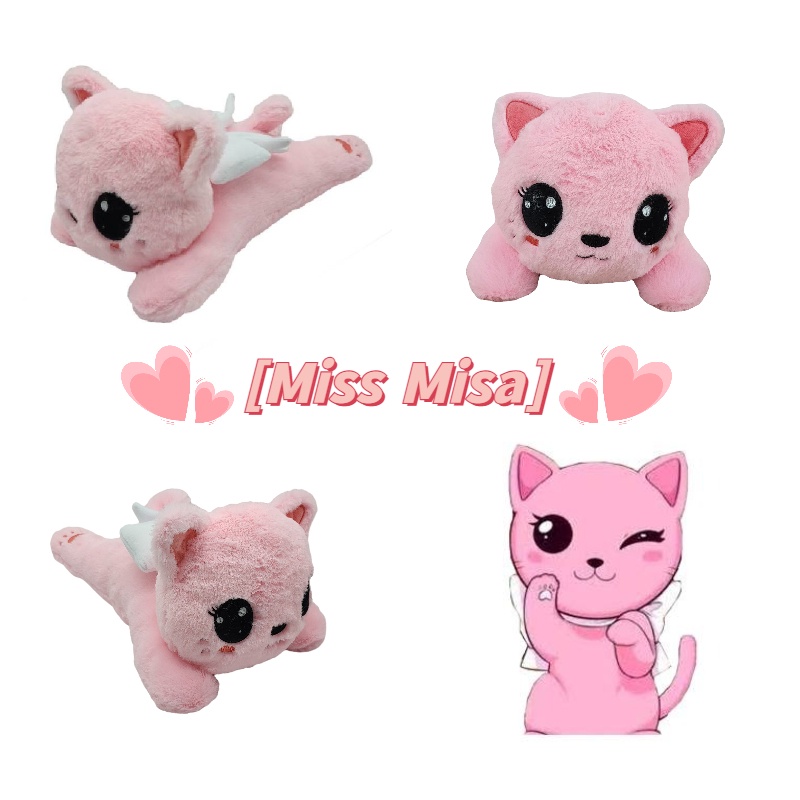 หมอนตุ๊กตาแมว Misa Plush Miss ของเล่น ของขวัญ สําหรับตกแต่งห้องเด็ก