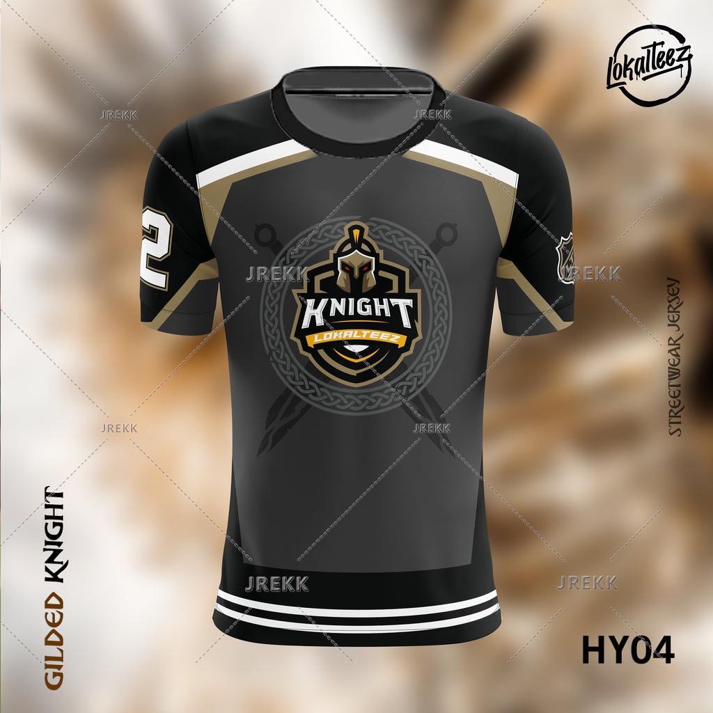 [OVERSIZED] Hy04 เสื้อยืดลําลอง แขนยาว คอกลม ลาย Ice Hockey Jersey