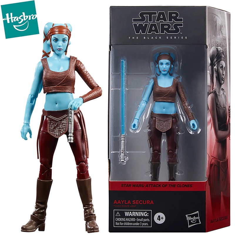 Action Figure Star Wars Aayla Secura – Episodio II Attack Of The Clones – Hasbro 2002, Sigillata