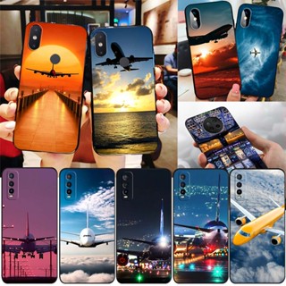 เคสโทรศัพท์มือถือซิลิโคน TPU แบบนิ่ม ลายเครื่องบิน FM1 สําหรับ Xiaomi Poco M6 Pro Redmi 12 5G Note 12T Pro 12R