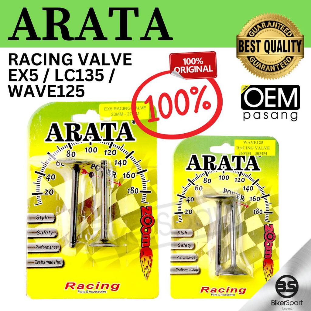 Arata Racing Valve Wave Racing Valve Bar Racing Intake Exhaust PARTS ...