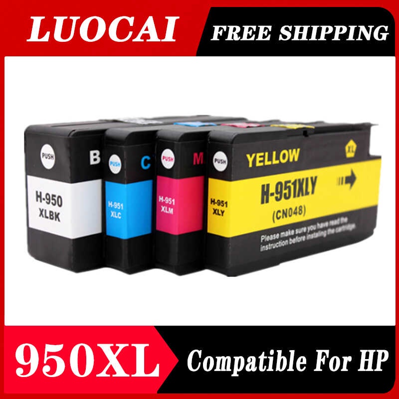 950XL and 951XL Ink Cartridges Combo Pack High Yield Compatible for HP 950XL and