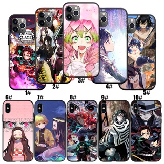 เคสซิลิโคนนิ่ม ลาย Demon Slayer Kimetsu no Yaiba สําหรับ iPhone 8 8+ 7 7+ 6S 6 6+ Plus 5 5S