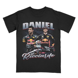 เสื้อยืด ลาย Daniel Riccardio สไตล์วินเทจ | เสื้อยืด ลาย Red Bull racing สูตร 1