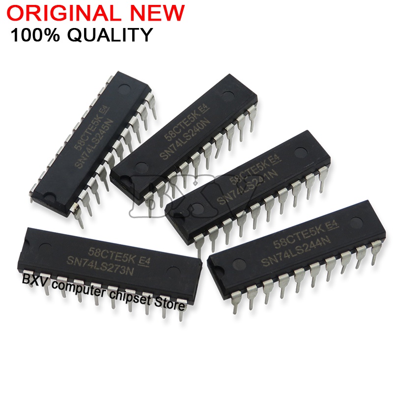 thumbnail image 2 of 5x SN74LS245N 74LS245 DIP-20 Bus Transceiver IC – TI/Phil, New 2 of 6