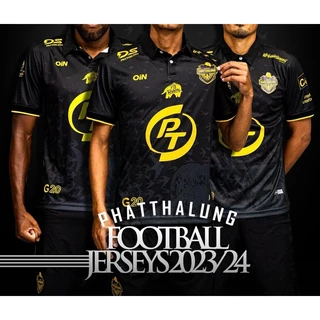 PHATTHALUNG FC JERSEYS 2023/24 เสื้อแข่งฟุตบอลพัทลุง เอฟซี AWAY JERSEY : BLACK ⚫️ photo