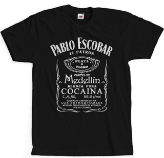 เสื้อยืด พิมพ์ลายกราฟิก Pablo Escobar Plata o Plomo Cocaina สําหรับผู้ชาย