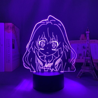 โคมไฟตั้งโต๊ะ รูป Toradora Night Light Aisaka Taiga เปลี่ยนสีได้