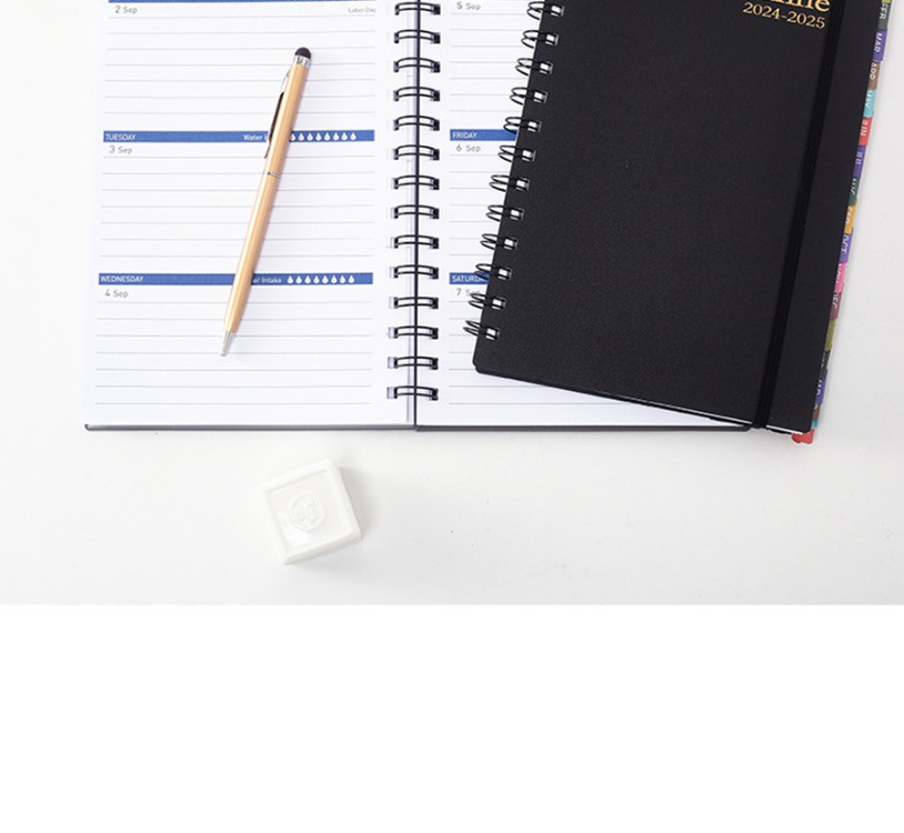 Jan-2025 Jun Planner สมุดโน้ต แพลนเนอร์ ขนาด A5 200 หน้า 18 เดือน 2024 ...