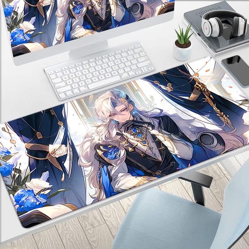 Neuvillette Mousepad Genshin Impact แผ่นรองเมาส์ Gamer Mat Xxl อุปกรณ์ ...