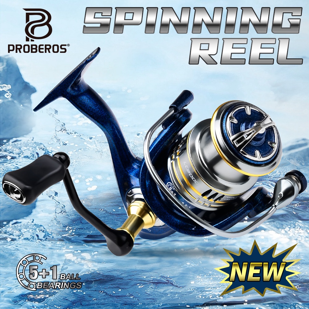 Proberos CNC Metal Rocker Lure Fishing Reel 5.2:1 5 + 1BB แบริ่ง 5-6 ...