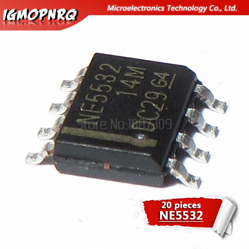 วงจรรวม SOP8 NE5532DR NE5532 N5532 20 ชิ้น | Shopee Thailand