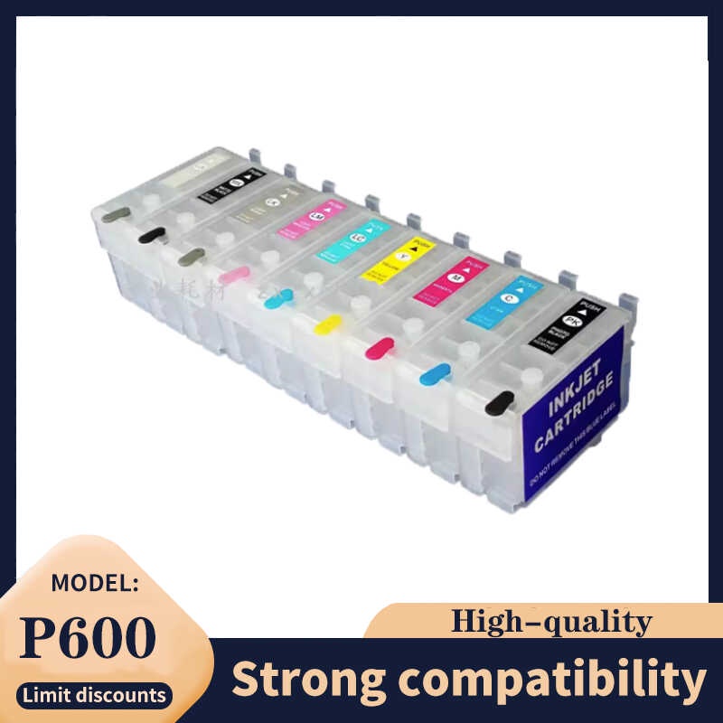 ตลับหมึกรีฟิล 9 ชิ้น T7601 เข้ากันได้กับเครื่องพิมพ์ Epson P600 ...