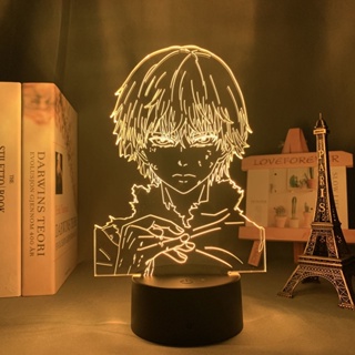 โคมไฟตั้งโต๊ะ รูป Tokyo Ghoul Night Light Kaneki Ken เปลี่ยนสีได้