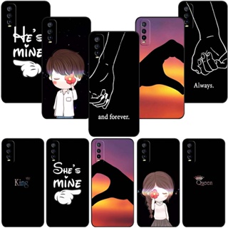 เคสโทรศัพท์มือถือ ซิลิโคนนิ่ม TPU ลายคู่รักน่ารัก FM10 สําหรับ vivo Y35+ Y36 5G Y27 Y02t