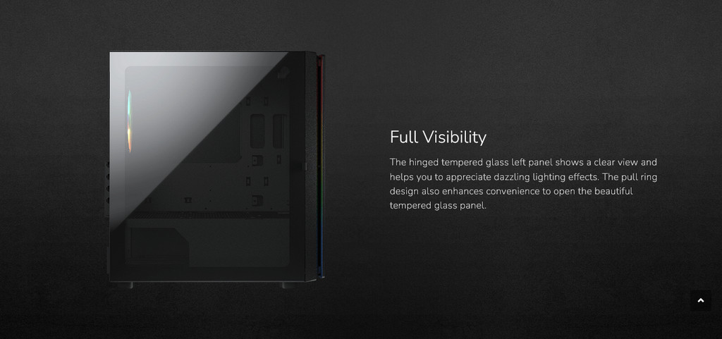 Cougar PURITY RGB Mini Tower Gaming PC Case Casing – Tempered Glass ...