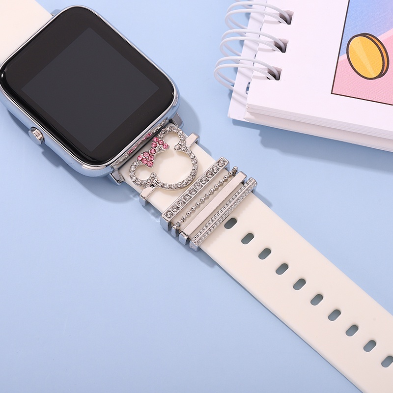 สายนาฬิกาข้อมือ ซิลิโคน ลายการ์ตูนสัตว์น่ารัก สําหรับ Apple Watch ...