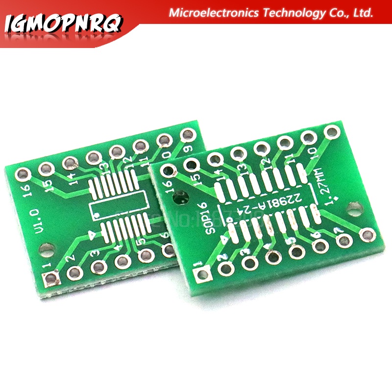 อะแดปเตอร์แปลงซ็อกเก็ต IC TSSOP16 SSOP16 SOP16 เป็น DIP16 0.65 มม. 1.27 ...