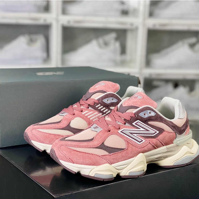 New Balance 9060 Cherry Blossom Mineral Red Retro Korean Running Shoes