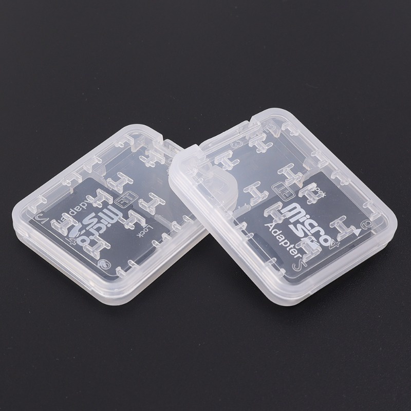 กล่องใส ขนาดเล็ก แบบพกพา / สําหรับ SD SDHC TF MS Sim Cards Holder ...