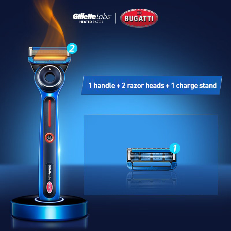 Gillette Labs Heated Razor Bugatti Limited Edition เครื่องมือโกนหนวดมีด ...