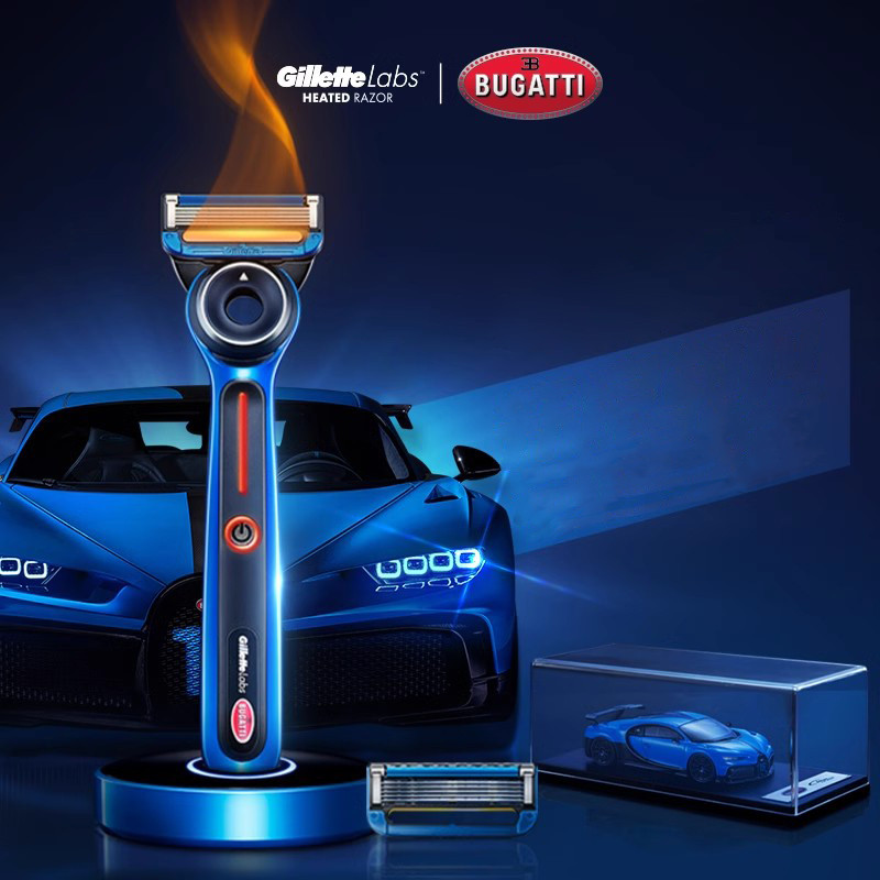 Gillette Labs Heated Razor Bugatti Limited Edition เครื่องมือโกนหนวดมีด ...