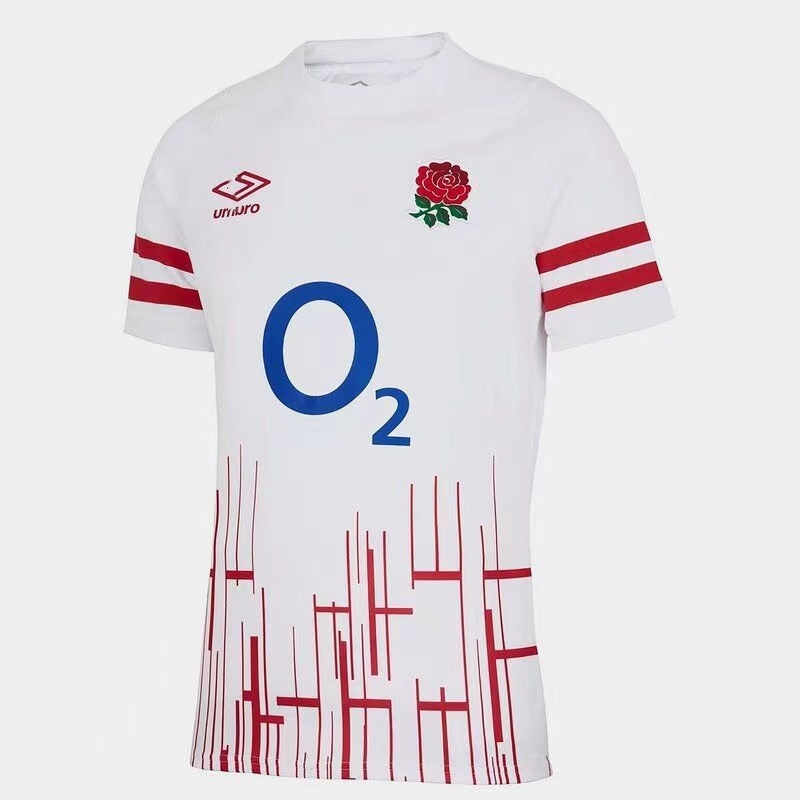 เสื้อกีฬาแขนสั้น ลายทีมชาติฟุตบอล England Rugby Jerseys 22-23 ชุดเหย้า ...