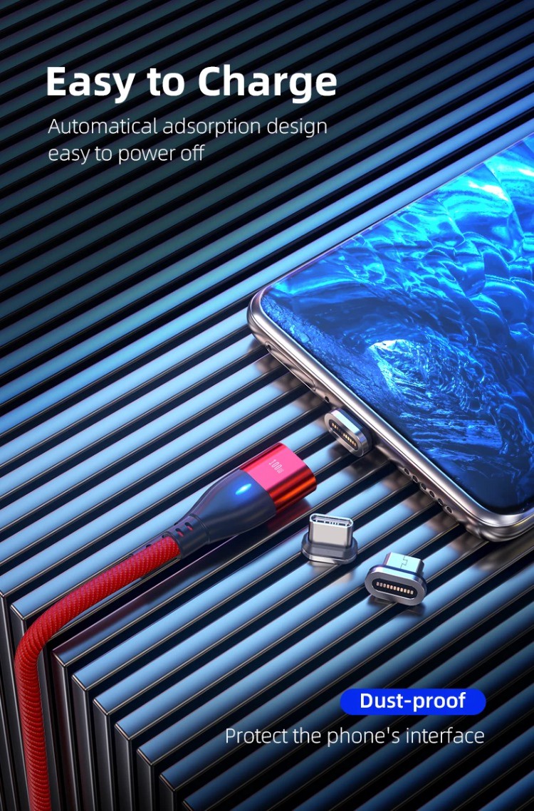 Bkwhale สายชาร์จแม่เหล็ก 100W PD 5A USB C เป็น Type C Micro usbc 6 In 1 ...