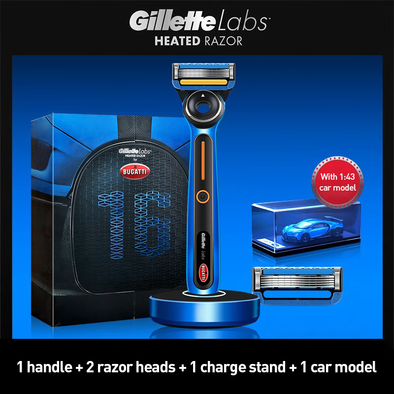 Gillette Labs Heated Razor Bugatti Limited Edition เครื่องมือโกนหนวดมีด ...