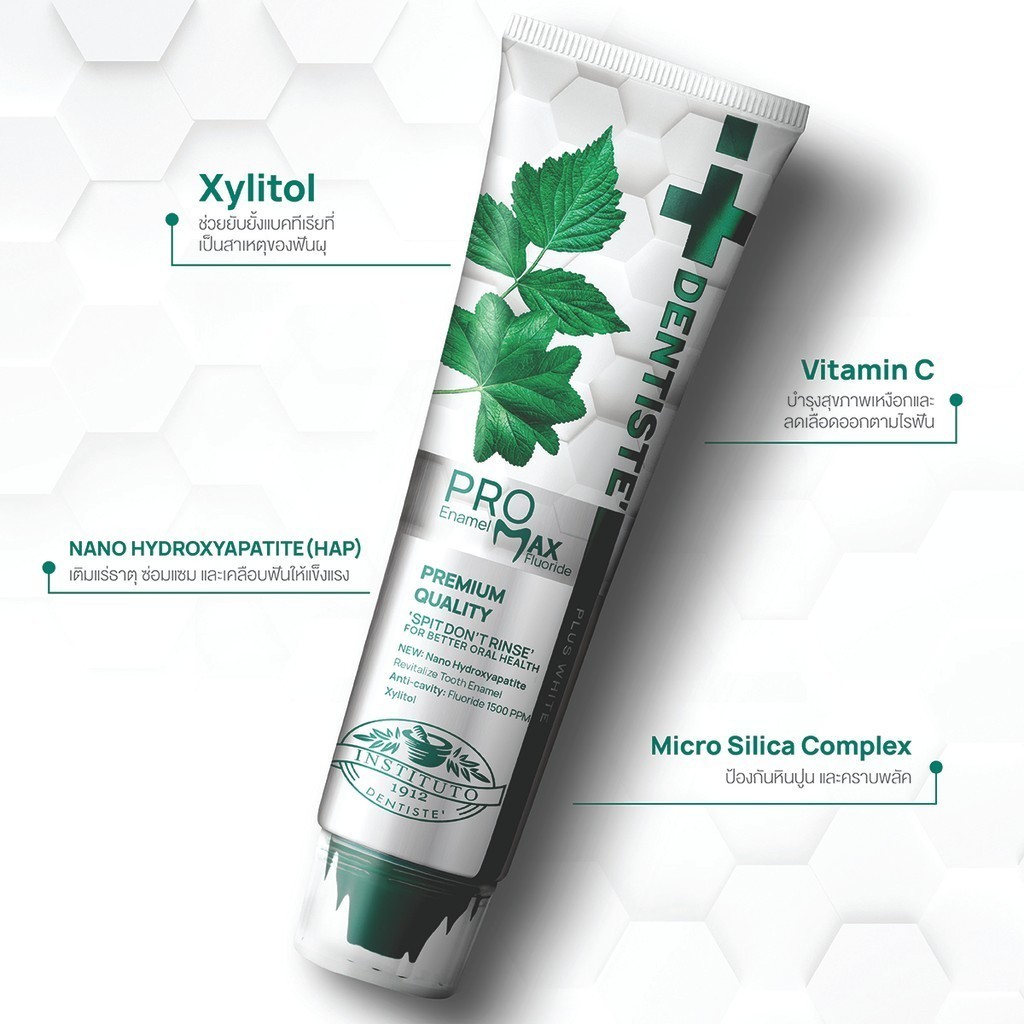 [แพ็ค 2] Dentiste’ Pro Max Fluoride 1500 PPM Toothpaste 100g ยาสีฟัน ...