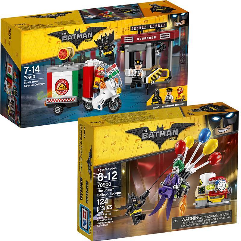 LEGO Batman 70900 Joker Balloon Escape 70910 Assembled Scarecrow Pizza ...