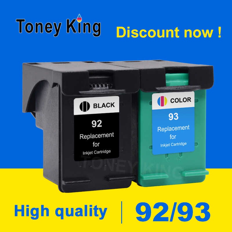 โทนี่คิงตลับหมึกเข้ากันได้กับ hp92 93 OfficeJet 6310 6310v Deskjet 5420 ...