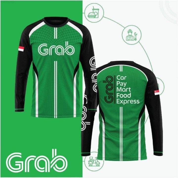 ใหม่ เสื้อยืด พิมพ์ลาย GRAB3232 food rider 3D 2023 {adquate} | Shopee ...