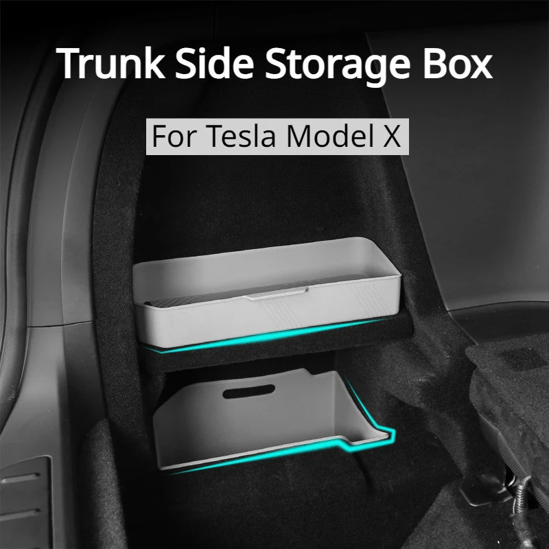 กล่องเก็บของซิลิโคน ด้านข้าง สําหรับ Tesla Model X Box 2023 จํานวน 3 ...