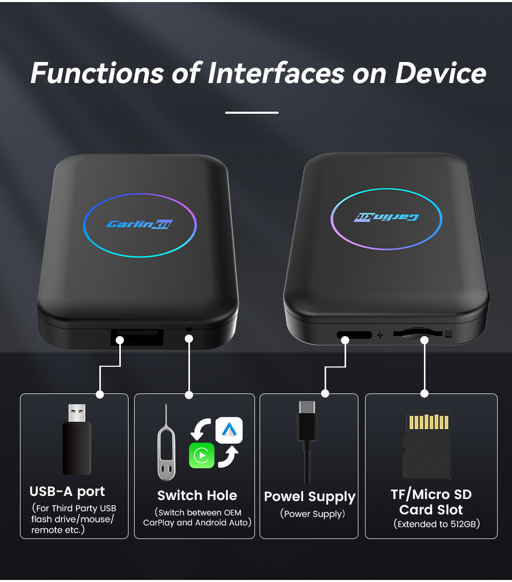 Carlinkit Carplay Ai Box Lite Android 10 2 + 32GB Allwinner A133 Quad ...