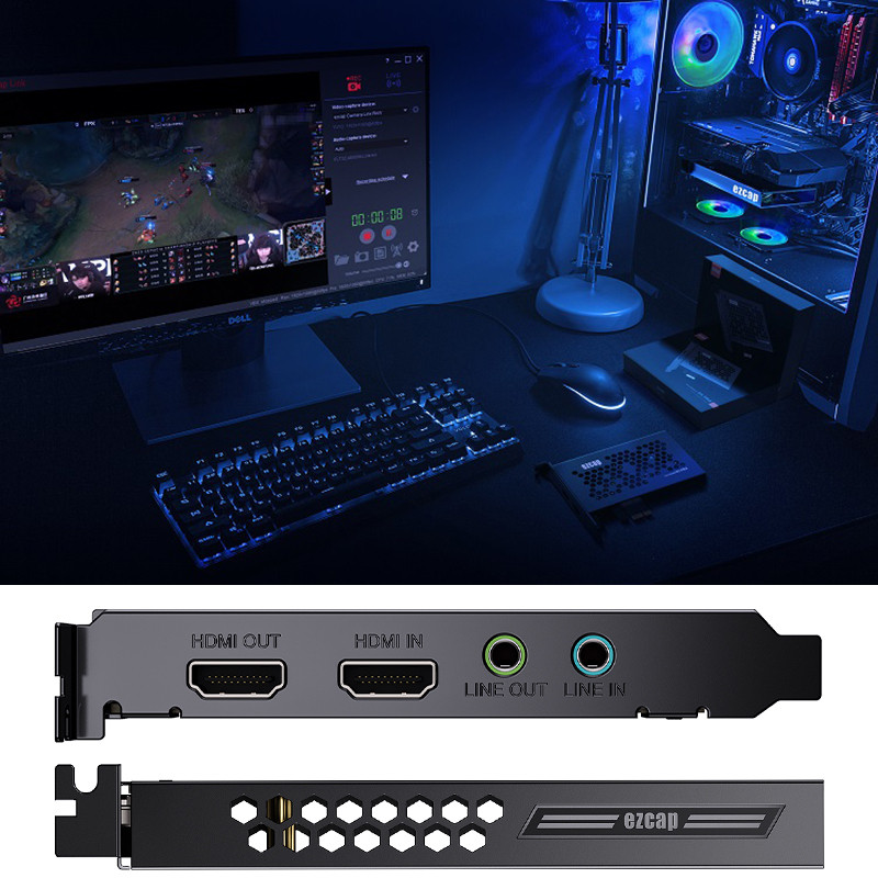 Ezcap 334 4K 60fps HDR 1080p 240fps PC Live Streaming Box HDMI Loop, 4K ...