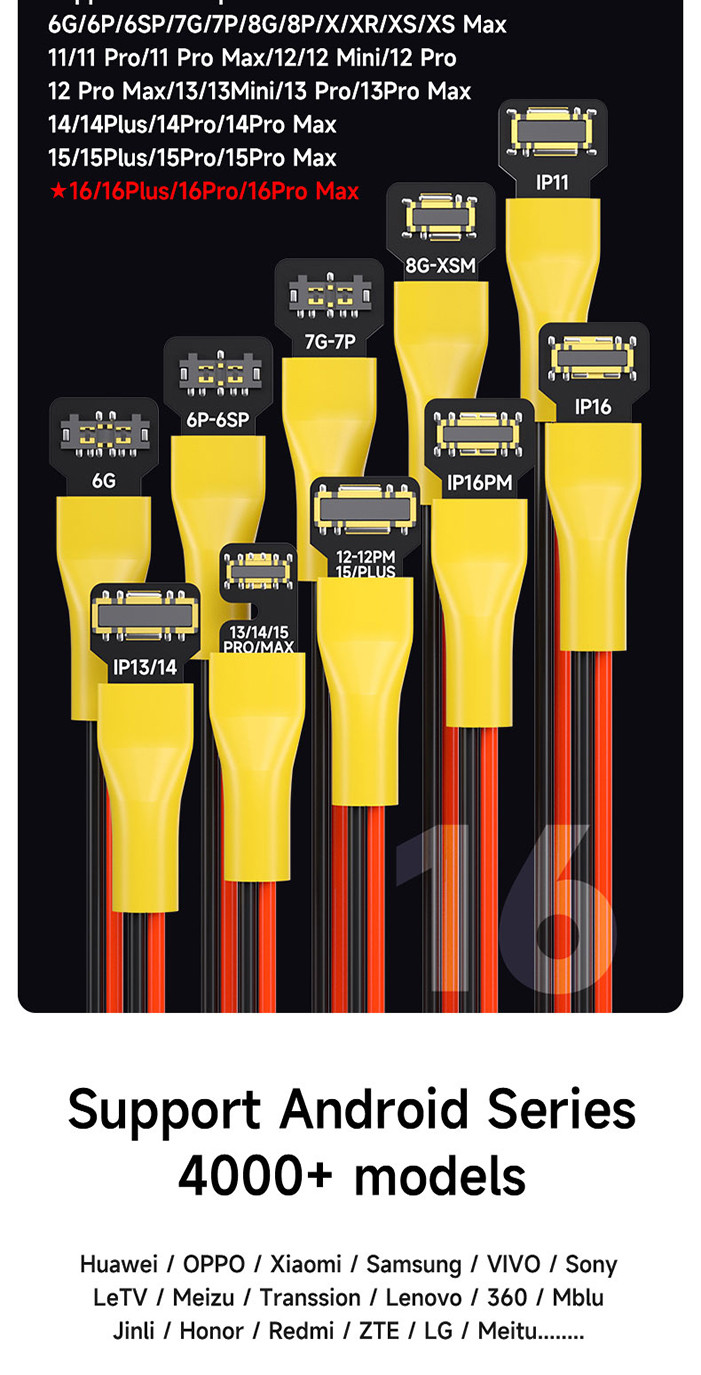 Mechanic IP Android boot cable Power PCB มาพร้อมตัวต้านทานการจดจํา IP ...