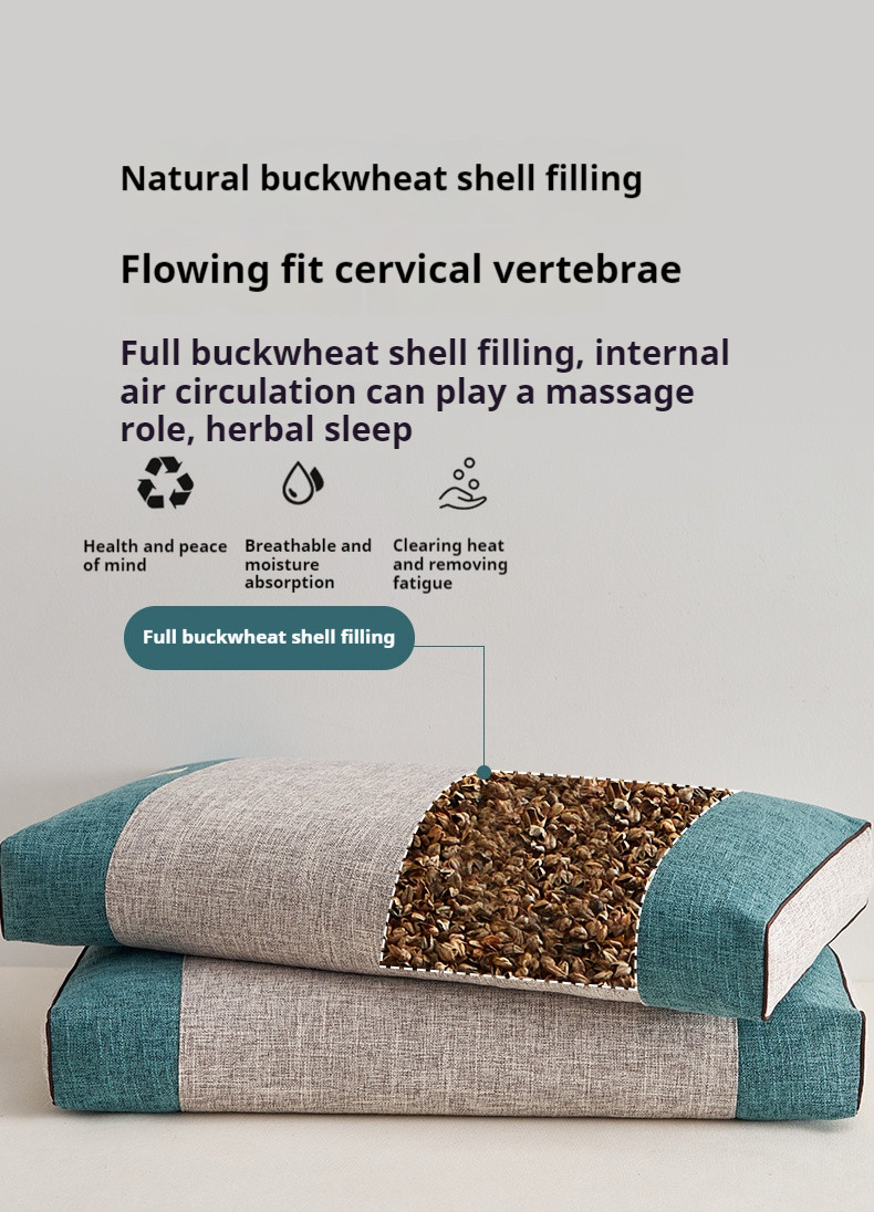 Dansunreve หมอน Buckwheat Shell pillow Bamboo หมอนขิด หมอนรองนอน หมอน ...
