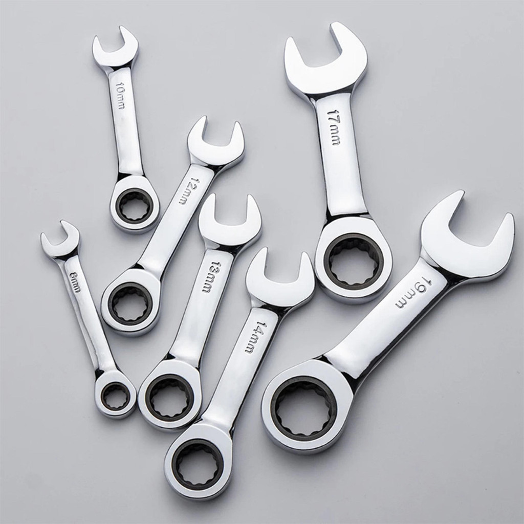 HEXMA 6-19MM Short Handle Quick Ratchet Wrench Multi functional ...