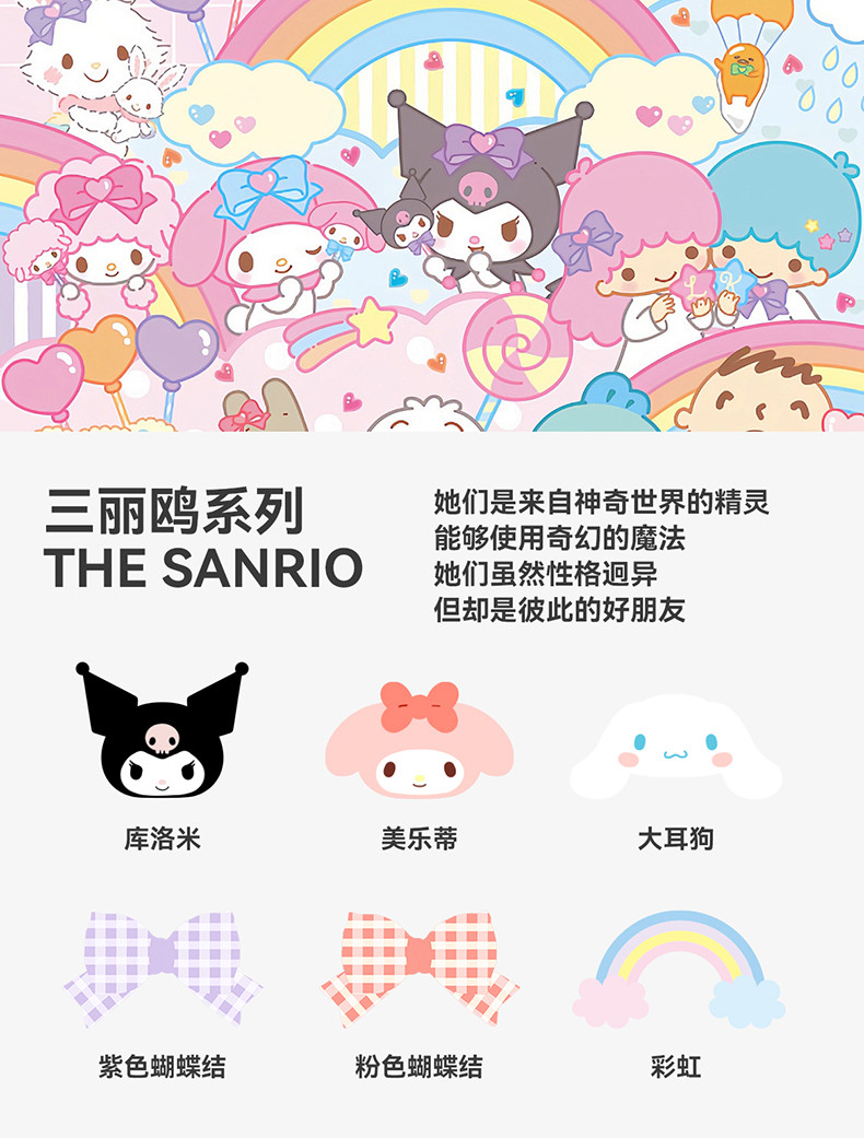 Cheerful Mario 14-19ซม Sanrio Slipper ชมพู รองเท้าแตะ Melody เด็ก เหมาะ ...