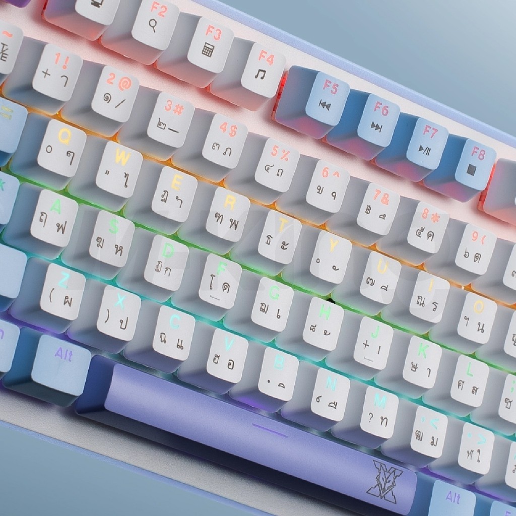 NUBWO คีย์บอร์ดเกมมิ่ง X804 Mechanical MINI RGB SIZE 75% Hotswap 3 pin ...