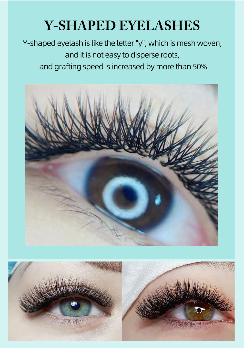 Yelix YY Lashes Extensions Premade แฟน Pre-fned Volume Lash Extensions ...