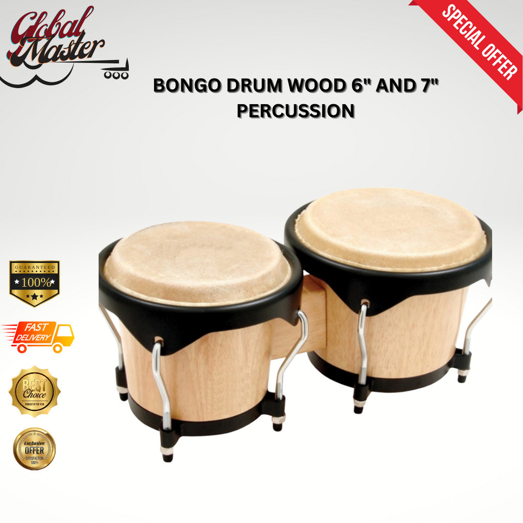 Bongo DRUM WOOD 6