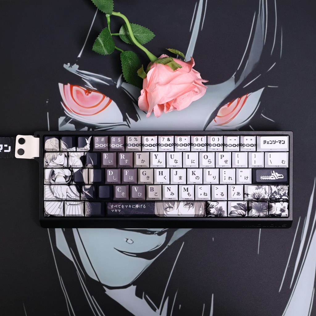 ใหม่ Keycap บุคลิกภาพ Machima Keycap แกะสลักด้านข้างเดิมห้าด้านความร้อน ...