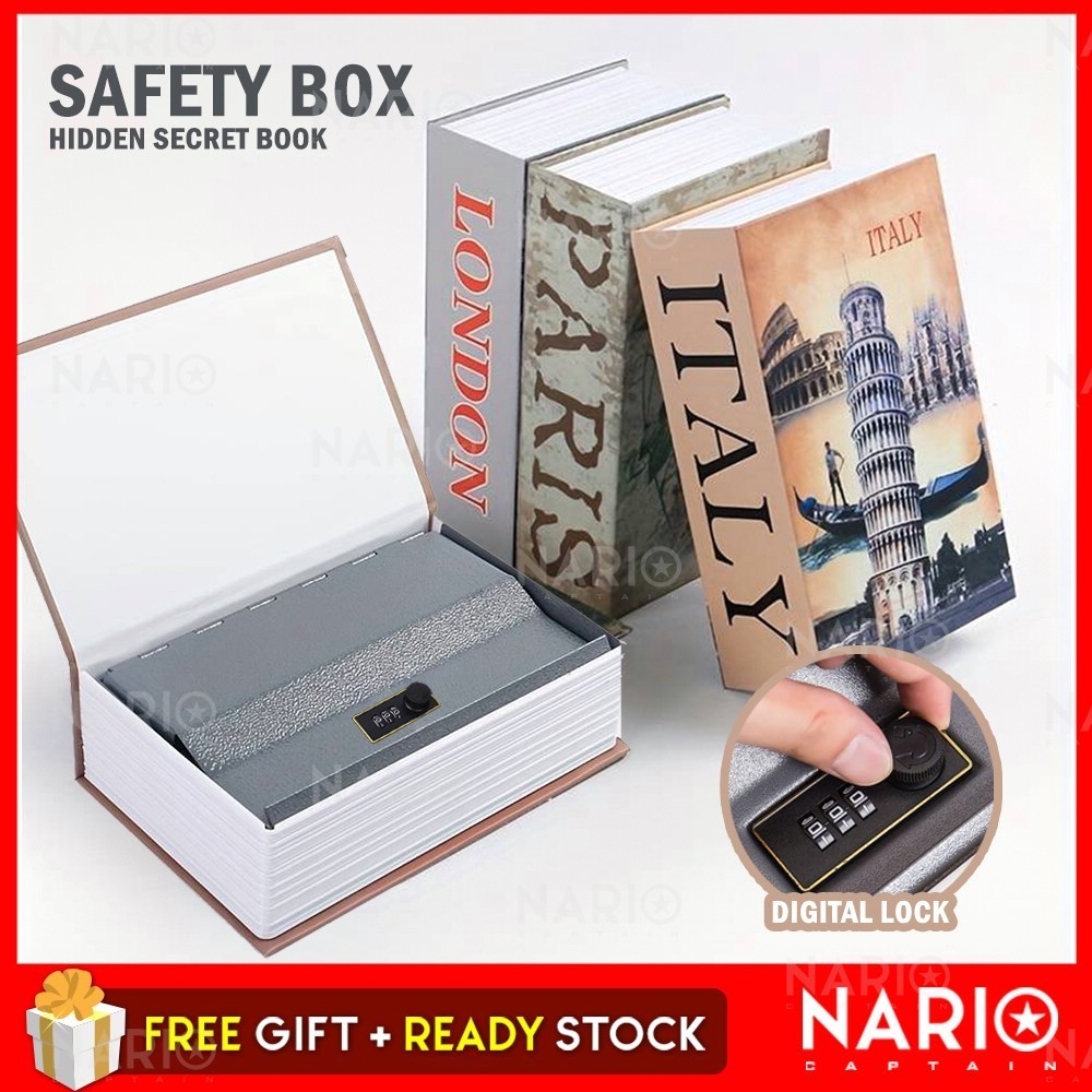 NARIO Safety Book Secret Book Anti Theft Security Book Deco Book ...