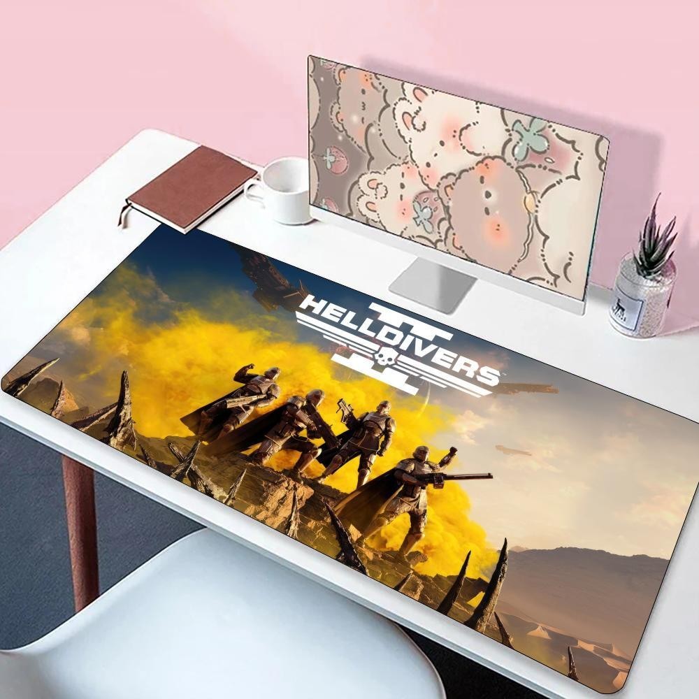 Helldivers 2 แผ่นรองเมาส์ ยาง ขนาดใหญ่ ลายอนิเมชั่น e-sports MS สองมิติ ...